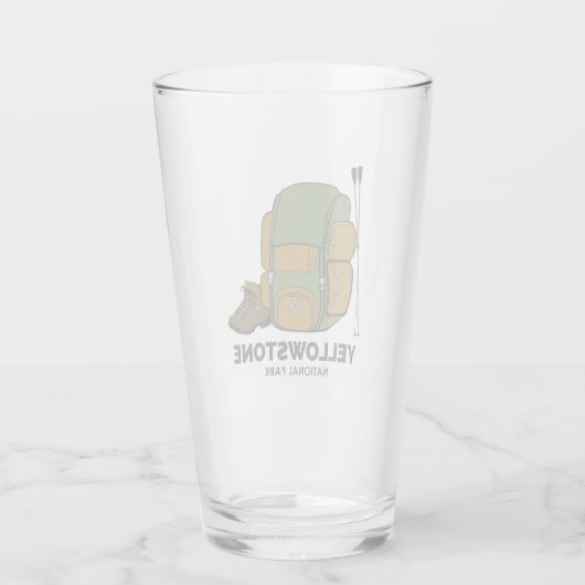 Yellowstone National Park rugzak Glas (Achterkant)