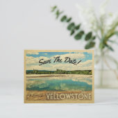 Yellowstone National Park Save the Date Aankondigingskaart (Staand voorkant)