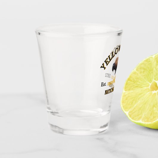 Yellowstone National Park Shot Glass Shot Glas (Links)