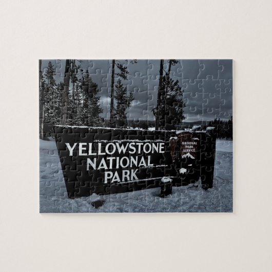 Yellowstone National Park Sign. Legpuzzel (Horizontaal)