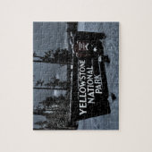Yellowstone National Park Sign. Legpuzzel (Verticaal)