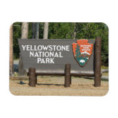 Yellowstone National Park, sign, Wyoming, U.S. Magneet (Horizontaal)