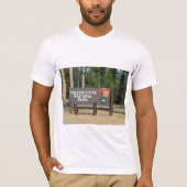 Yellowstone National Park, sign, Wyoming, U.S. T-shirt (Voorkant)