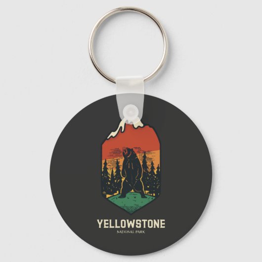 Yellowstone National Park Sleutelhanger (Voorkant)