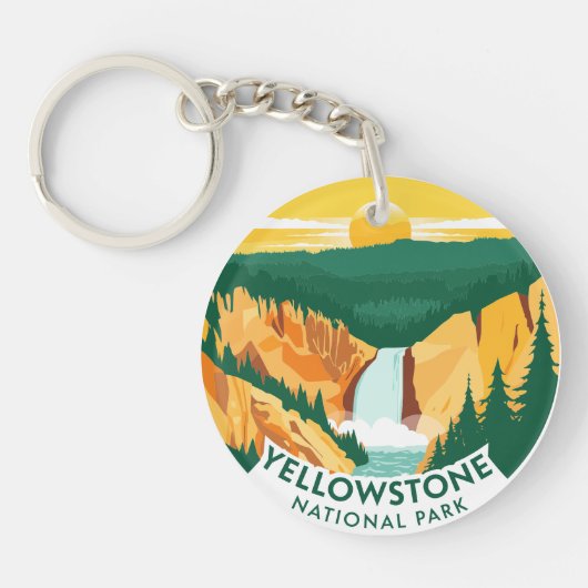 Yellowstone National Park Sleutelhanger (Voorkant)