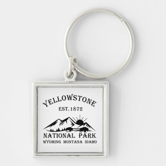 Yellowstone National Park Sleutelhanger (Voorkant)