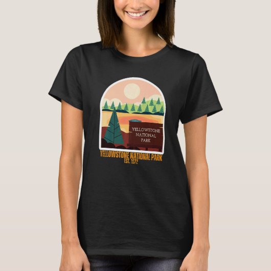 Yellowstone National Park South Wyoming State Souv T-shirt (Voorkant)