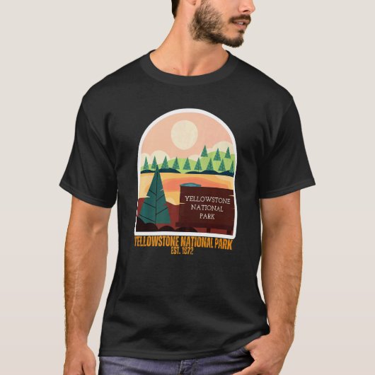 Yellowstone National Park South Wyoming State Souv T-shirt (Voorkant)