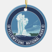 Yellowstone National Park Souvenir Keramisch Ornament (Voorkant)