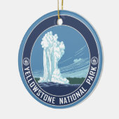 Yellowstone National Park Souvenir Keramisch Ornament (Links)