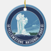 Yellowstone National Park Souvenir Keramisch Ornament (Achterkant)