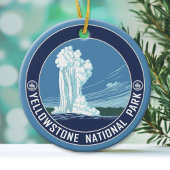 Yellowstone National Park Souvenir Keramisch Ornament