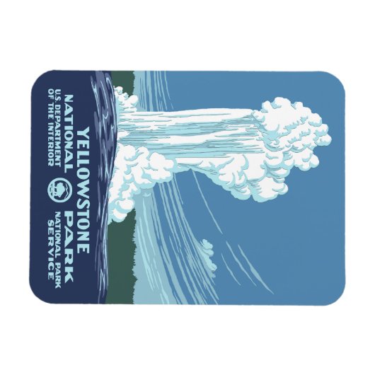 Yellowstone National Park Souvenir Magneet (Horizontaal)