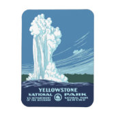 Yellowstone National Park Souvenir Magneet (Verticaal)