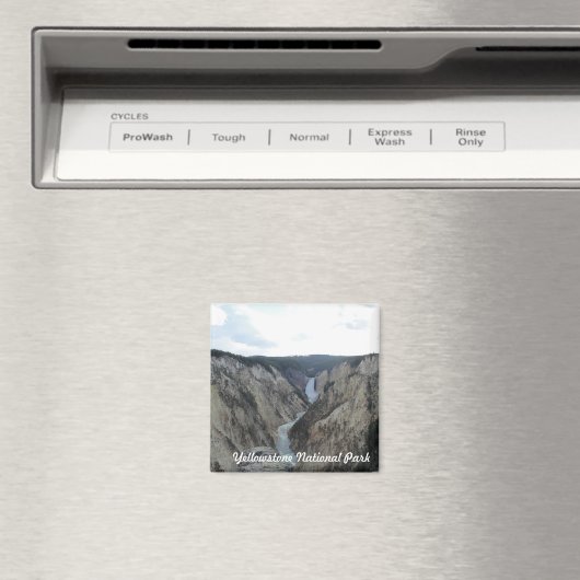 Yellowstone National Park Square magneet (Insitu (Vaatwasser))