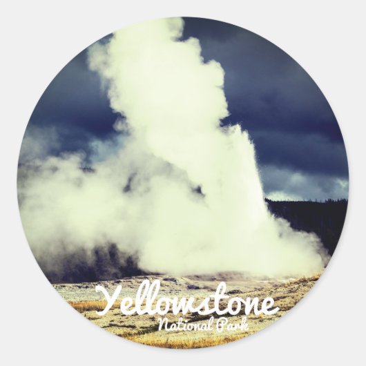 Yellowstone National Park Sticker (Voorkant)