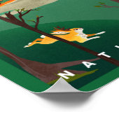 Yellowstone National Park Summer Road Trip Art Poster (Hoek)