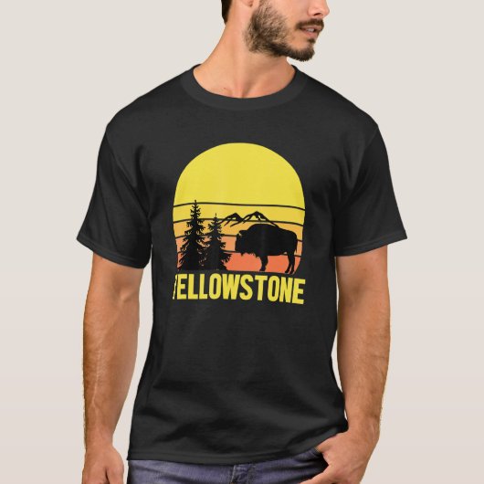 Yellowstone National Park Sunset 1 T-shirt (Voorkant)