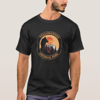 Yellowstone National Park, Sunset Wolf Art, Cirkel