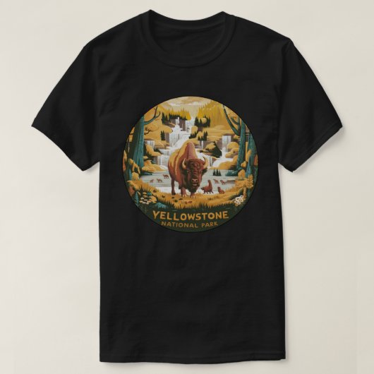 Yellowstone National Park T-shirt (Design voorkant)