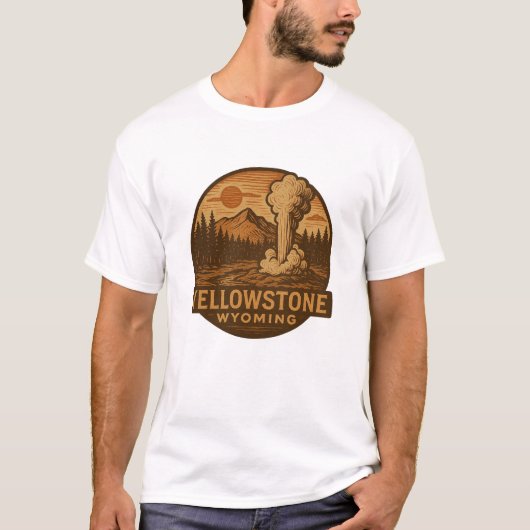 Yellowstone National Park T Shirt (Voorkant)