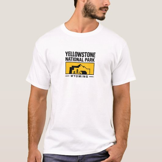 Yellowstone National Park, T-shirt met souvenir (Voorkant)