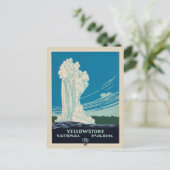 Yellowstone National Park Travel Briefkaart (Staand voorkant)