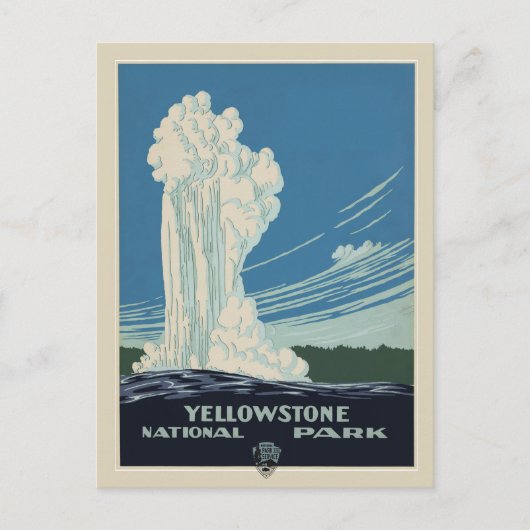  Yellowstone National Park Travel Briefkaart (Voorkant)