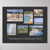 Yellowstone National Park Travel Poster (Voorkant)