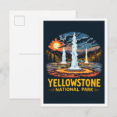 Yellowstone National Park United States Briefkaart (Voorkant / Achterkant)