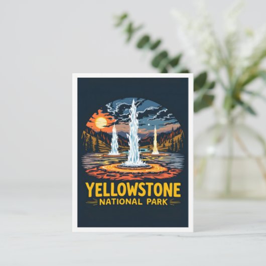 Yellowstone National Park United States Briefkaart (Staand voorkant)