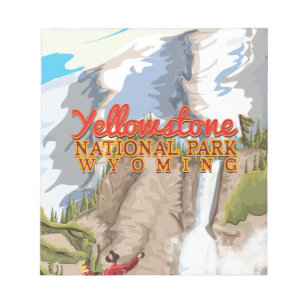 Yellowstone National Park Vintage Poster Notitieblok