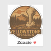 Yellowstone National Park Vinyl Sticker (Vel)