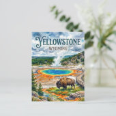 Yellowstone National Park VS Briefkaart (Staand voorkant)