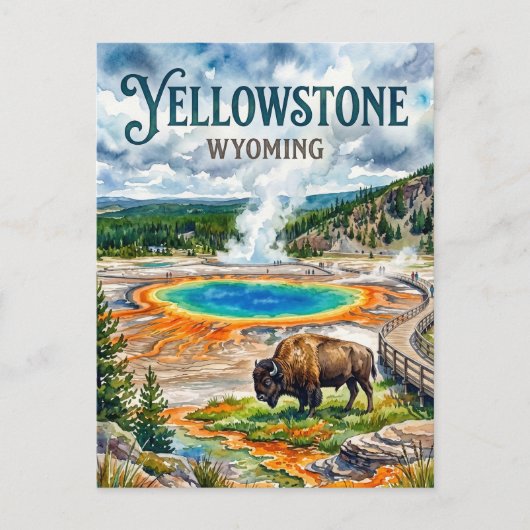 Yellowstone National Park VS Briefkaart (Voorkant)