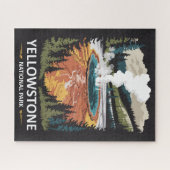 Yellowstone National Park Warmwaterbron Legpuzzel (Horizontaal)