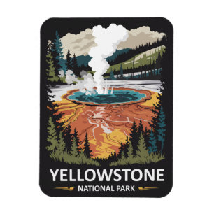 Yellowstone National Park Warmwaterbron Magneet
