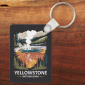 Yellowstone National Park Warmwaterbron Sleutelhanger (Achterkant)
