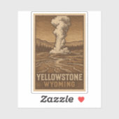 Yellowstone National Park Waterdichte Vinyl Sticke Sticker (Vel)