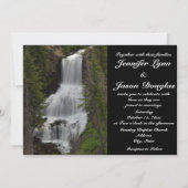 Yellowstone National Park Waterfall Wedding Invite Kaart (Achterkant)