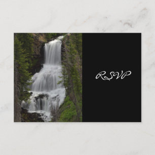 Yellowstone National Park Waterfall Wedding RSVP