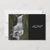 Yellowstone National Park Waterfall Wedding RSVP (Voorkant)