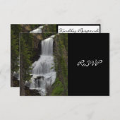 Yellowstone National Park Waterfall Wedding RSVP (Voorkant / Achterkant)