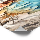 Yellowstone National Park Waterverf Art Print (Hoek)