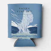 Yellowstone National Park Wedding Retro Blikjeskoeler (Voorkant)