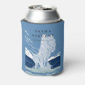 Yellowstone National Park Wedding Retro Blikjeskoeler (Blikje Achterkant)