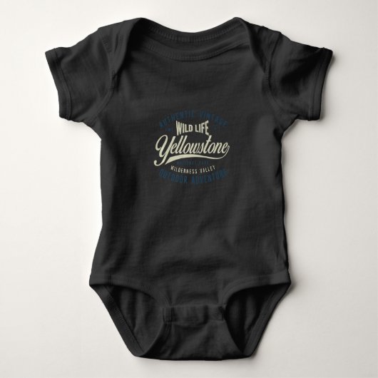 Yellowstone National Park Wild Life Outdoo Romper (Voorkant)