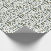 Yellowstone National Park Wildlife Pattern Cadeaupapier (Hoek)