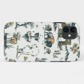 Yellowstone National Park Wildlife Pattern Case-Mate iPhone Case (Achterkant (horizontaal))