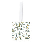 Yellowstone National Park Wildlife Pattern Decoratie (Voorkant)